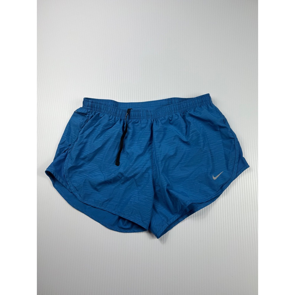 Nike Running Shorts Dri-FIT Back Zip Pocket Lightweight Blue Size M